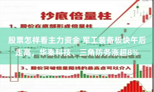 股票怎樣看主力資金 軍工裝備板塊午后走高，華秦科技、三角防務(wù)漲超8%
